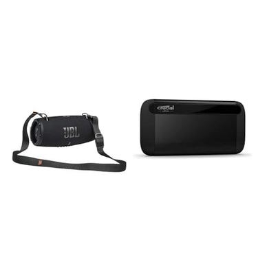 JBL Xtreme 3 Bluetooth Speaker in Black – Waterproof & Crucial X8 2TB External SSD Hard Drive, up to 1050MB/s, PC and Mac, USB 3.2 Portable Solid State Drive - CT2000X8SSD9 on Sale
